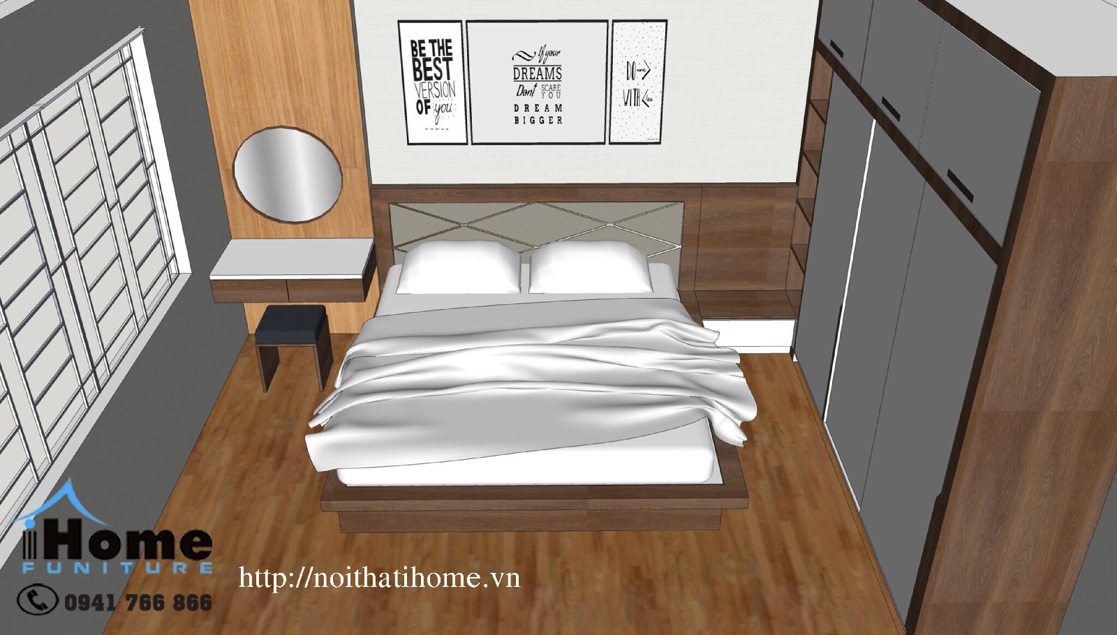 thiết kế nội thất phòng ngủ hải phòng